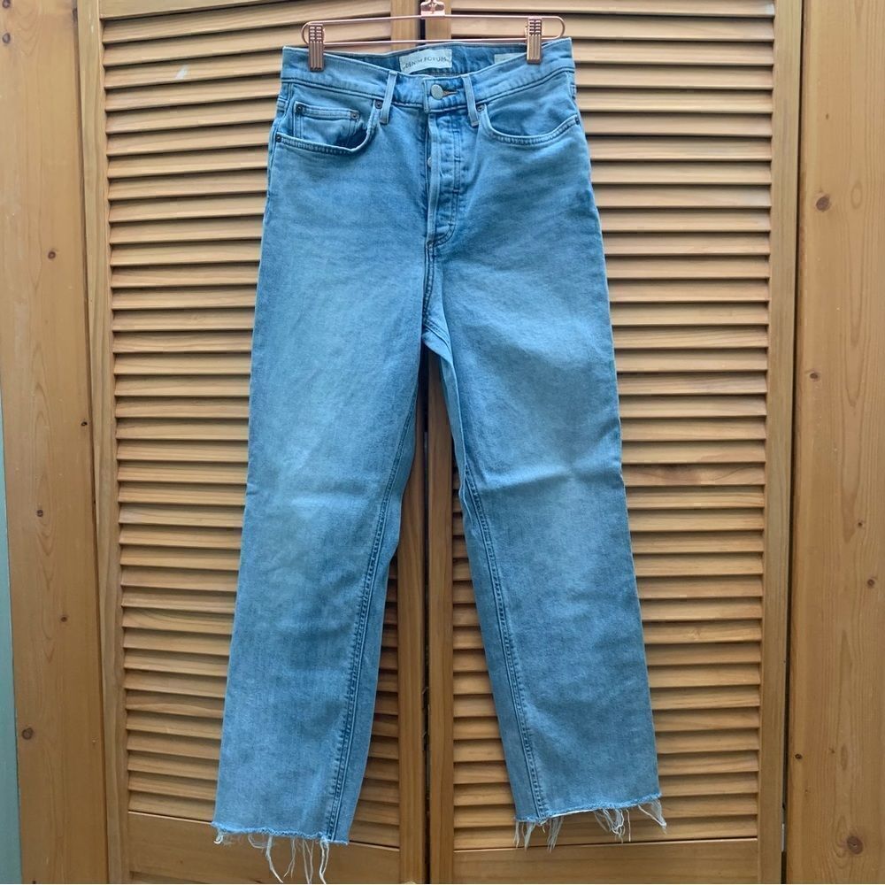 Denim Forum ARITZIA ARLO high rise straight jeans size 28
